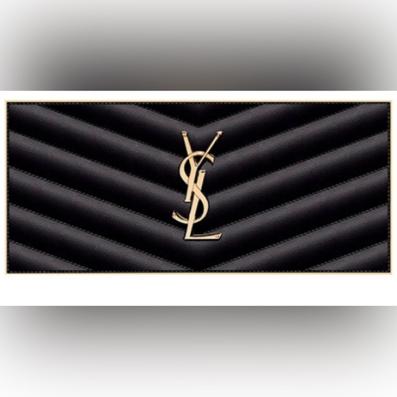 SOLD๐บYves Saint Laurent๐Couture Color converts to Black Clutch NEW IN BOX - Picture 4 of 16